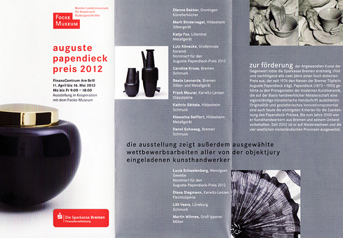 Auguste Papendiek Preis Focke museum